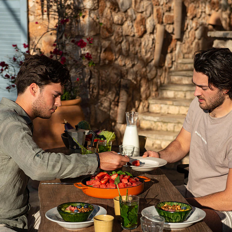 SOUS-CHEF ENAMELLED CAST IRON DOUBLE HANDLE FRY PAN 28CM ORANGE