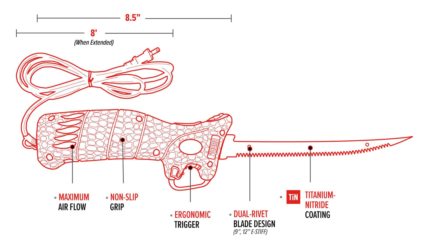 110V Electric Corded Fillet Knife